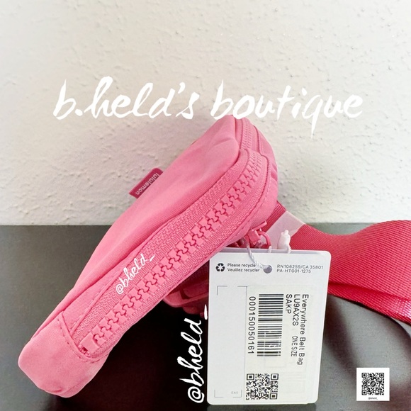 lululemon Everywhere Belt Bag in Sakura Pink One Size 1L Brand New NWT - Picture 3 of 16